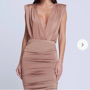 L’AGENCE Akari Bodysuit in Ginger Snap Women’s Medium NWT